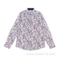 Men's Long Sleeve Woven Print Shirts